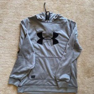 Gray Under Armour Cool Wear Hoodie Men's Large